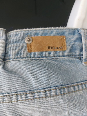 Women's denim shorts like new, blue, size M-L