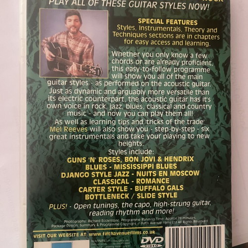Complete Acoustic Guitar Method Presented By Mel Reeves like new