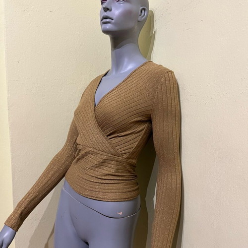 BSB gold women's top like new, size S with glitter