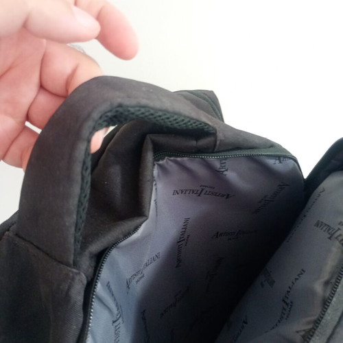 Artisti Italiani backpack used, suitable for laptop transport, black