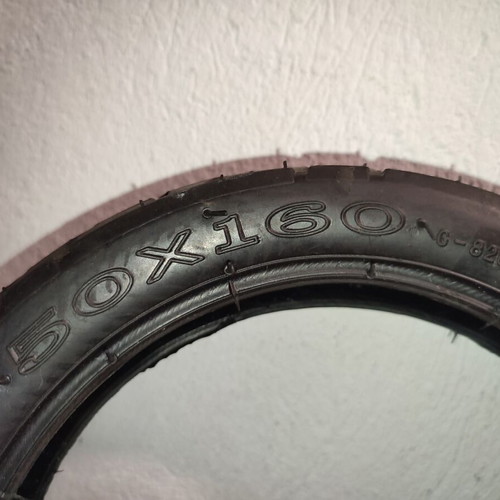 Tires 50 x 160 new, set of 4 with tubes