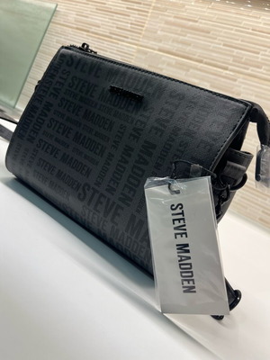 Steve Madden crossbody bag new, black and gray