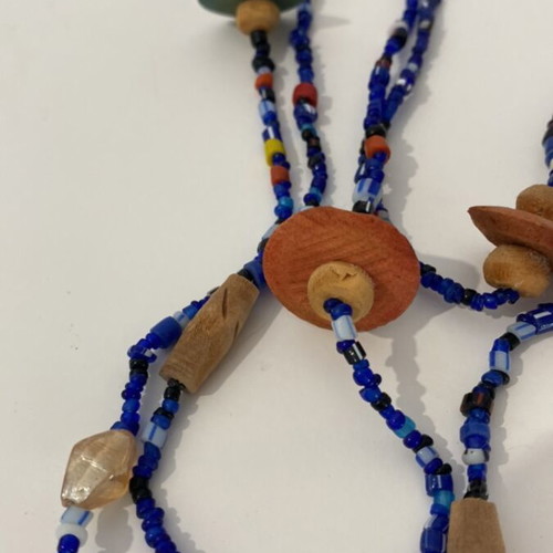 Vintage necklace over 50 years blue like new