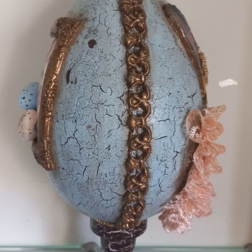 Easter egg handmade from polystyrene, new