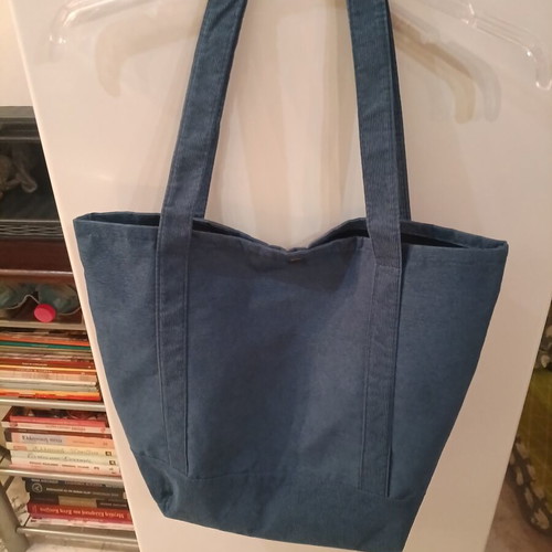 Beach and everyday shoulder bag, blue