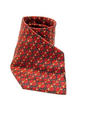 Longchamp многоцветен копринен вратовръзка употребяван