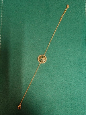 Bracelet new, rose gold chain color
