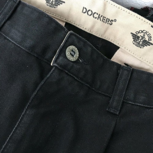 Dockers casual cotton black pants like new, size M