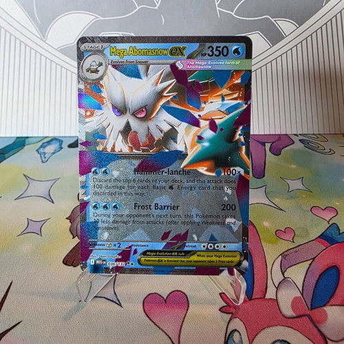 mega abomasnow ex pokemon card Mega Abomasnow Ex Mega Evolution (MEG) #157 Custom Card