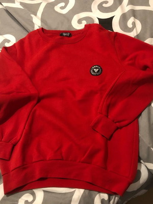 Sweatshirt like new, red, size M