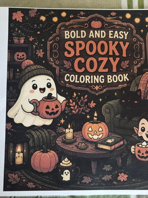 Bold and Easy Spooky Cozy βιβλίο ζωγραφικής καινούργιο
