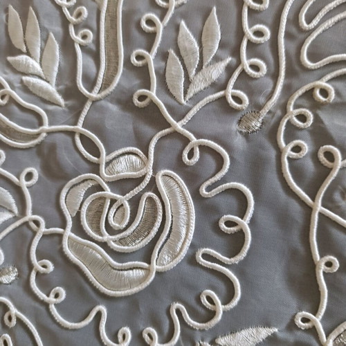Tablecloth and silk chiffon square embossed floss embroidery new