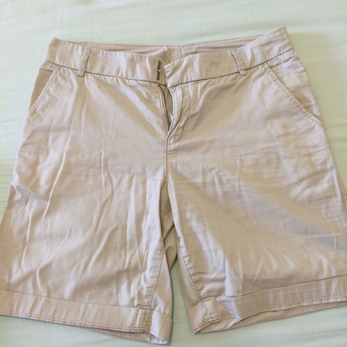 Chino shorts beige used size M with turned-up cuffs