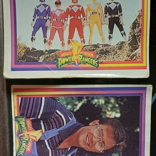 Power Rangers collectible stickers used, 2 pieces by Carousel
