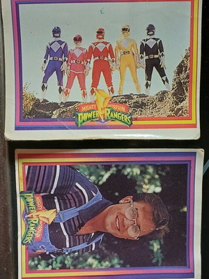 Power Rangers collectible stickers used, 2 pieces by Carousel