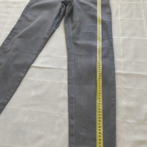 Esmara women's cotton legging pants, grey, size M