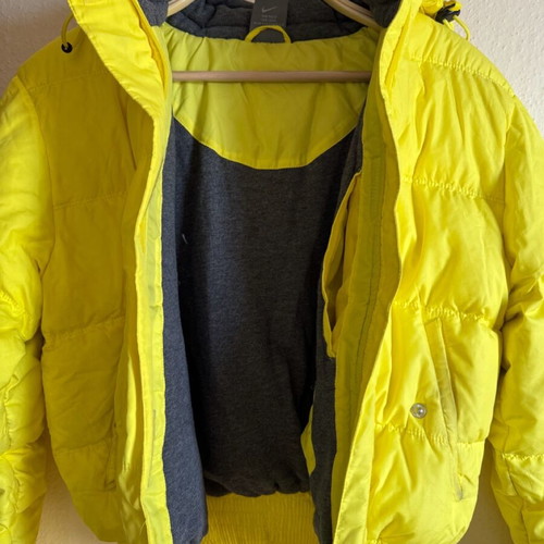 Nike down jacket used, yellow, size S