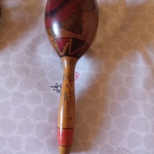 Painted maracas used, good condition