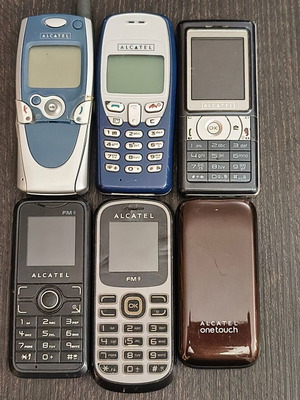 Τηλέφωνα Alcatel μεταχειρισμένα, πακέτο 6 για ανταλλακτικά ή συλλογή