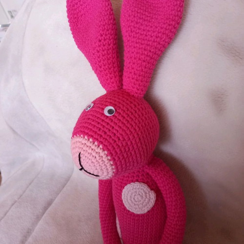 Spring Bunny Handmade Knitted Doll 45 cm New