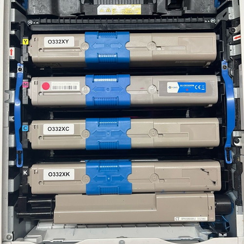 OKI C332 Color Laser Printer used with toners