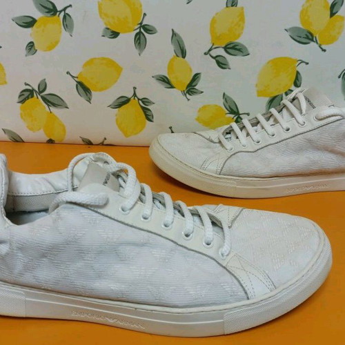 Emporio Armani sneakers used, size 46, white