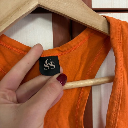 SunsetGo! sports bra new, orange, elastic