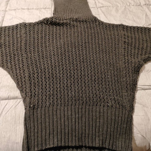 Noobass wool turtleneck like new, grey with 3/4 sleeves