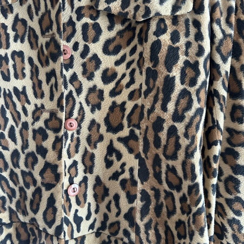 Women's Shirt-Jacket Like New, Size 48, Black and Brown