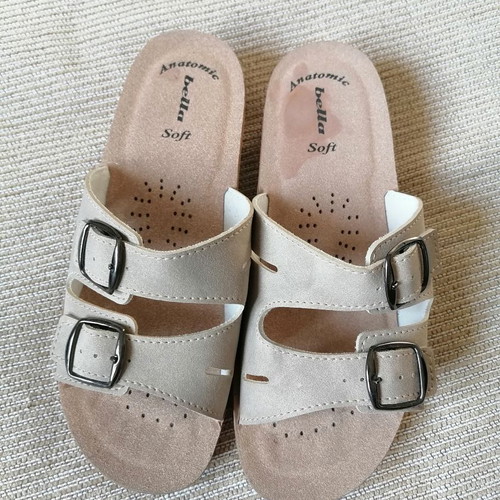 Bella Anatomic Soft slippers size 38 new, beige