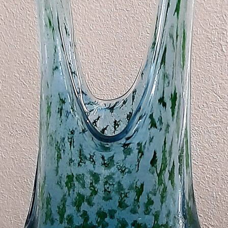Kosta Boda Catwalk Swimsuit vase like new, blue, 31.5 cm