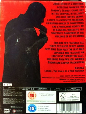 DVD Luther Series 1 - 3 μεταχειρισμένο, 6 δίσκοι, αγγλικοί υπότιτλοι