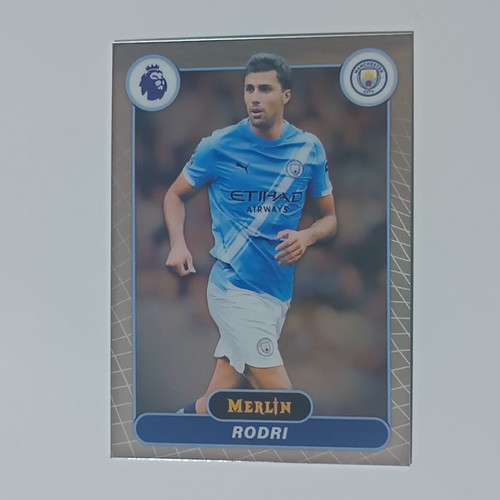 Topps Merlin 2026 Rodri #125 football card near mint