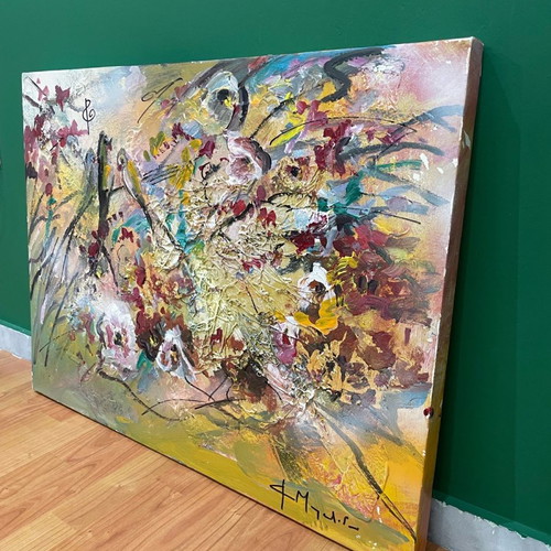 Relief painting on canvas by artist F. Mouratidou new