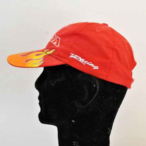 Honda Racing Vintage Cap used, red with embroidered logo and flames