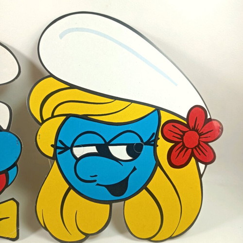 Smurf masks pack of 2 like new