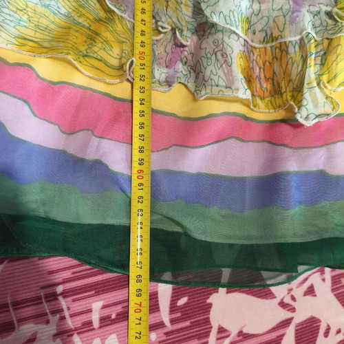 Deby Debo NoM strapless dress with multicolor tulle, like new