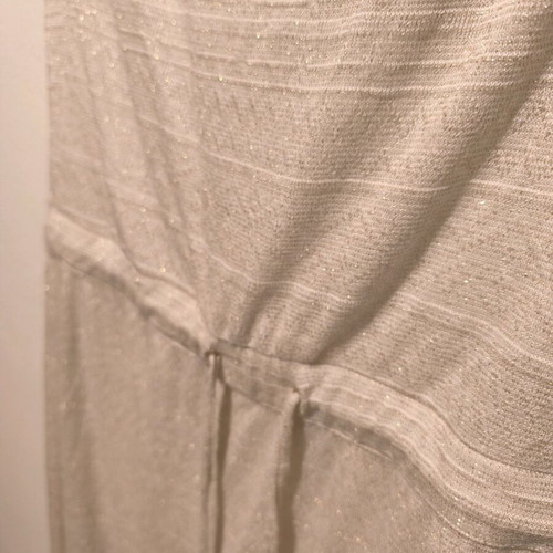 Maxi summer dress BSB beige like new with gold glitter