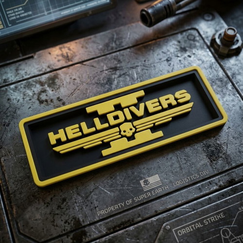 Helldivers 2 collectible decorative badge 3D printed, like new
