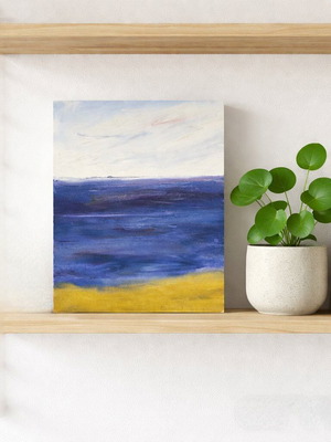 Original oil painting “Ios: Where Lavender Sings” like new