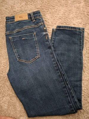 Zara skinny τζιν σαν καινούργιο, μπλε, μέγεθος XL 42 14