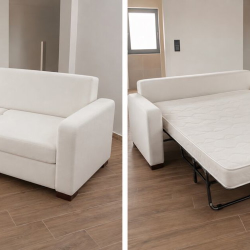 Casa Di Patsi three-seater sofa bed like new, white