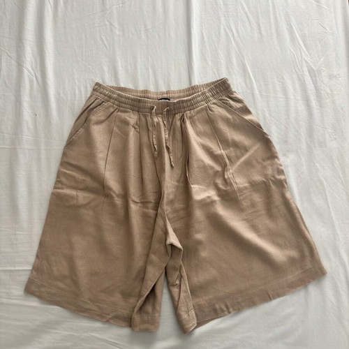 Calzedonia beige linen bermuda shorts new, size S