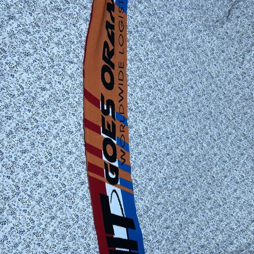 Scarf new, white and multicolor