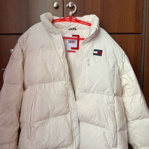 Tommy Jeans Alaska Puffer Jacket, white, XXL, detachable hood