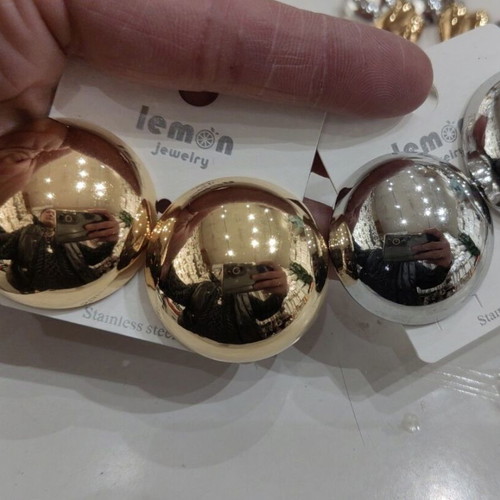 Stainless steel earrings new, gold and silver color