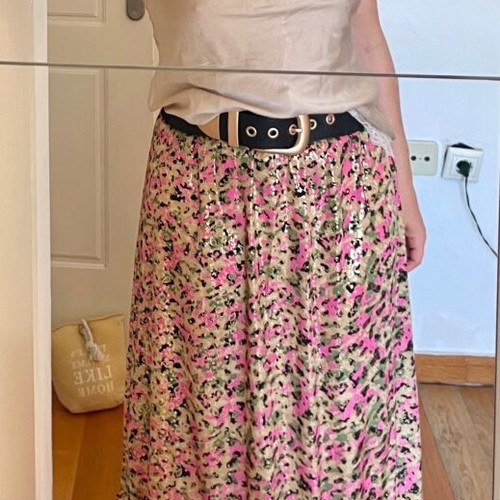 Bohemian Camo maxi skirt Medium new