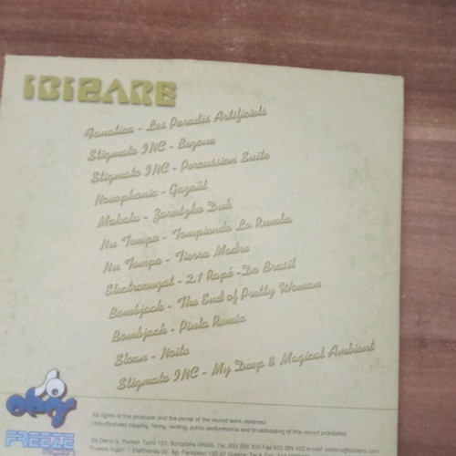 Ibizare CD like new, electronic music