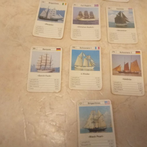 Yperatou Card Game used, ships and engines