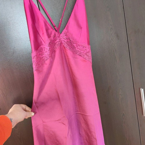 Hunkemöller satin and lace nightdress like new, pink, size M